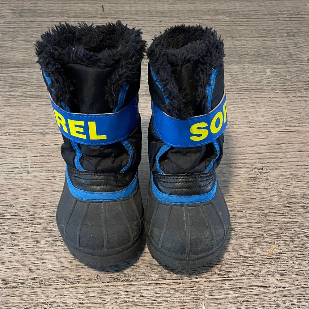 Sorel Winter Toddler -Baby - Size 6 - Snow Boots- Insulated -Commander - Black‎